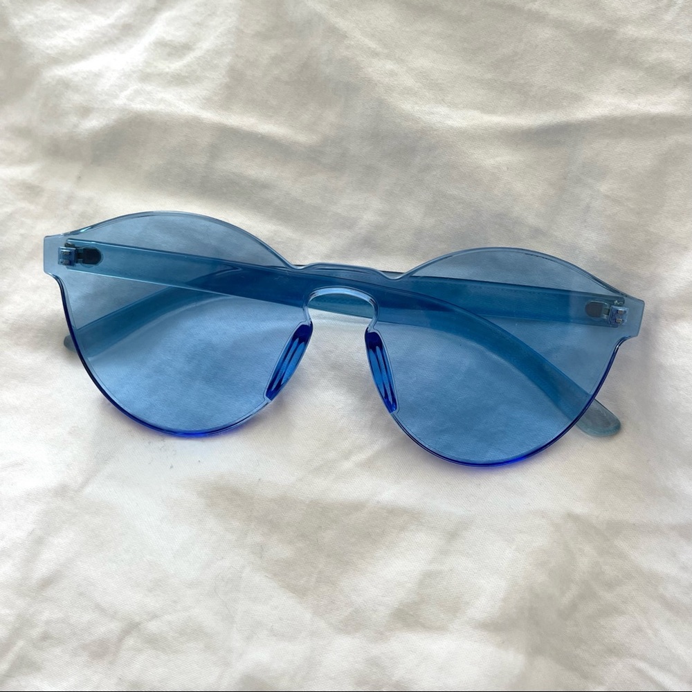 Blue Transparent Glasses